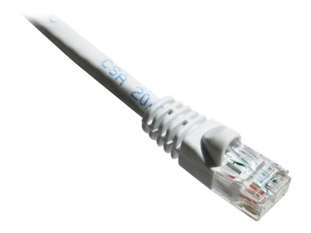 1FT CAT6A WHITE MOLDED BOOT PATCH CABLE